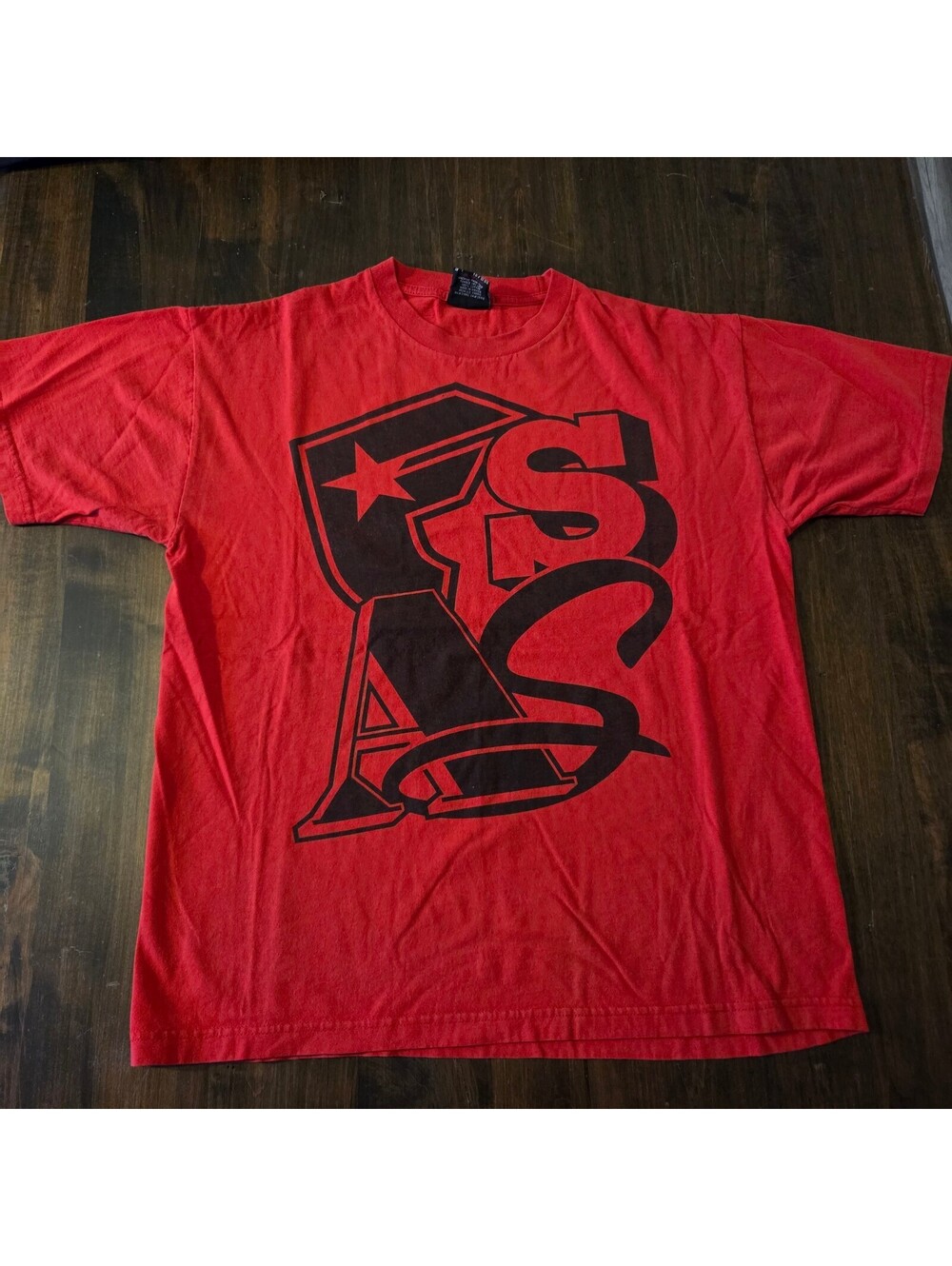 Famous Stars and Straps red graphic T-shirt